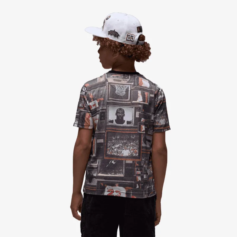 Nike Majica JDB MJ FLT ESS AOP SS TEE 