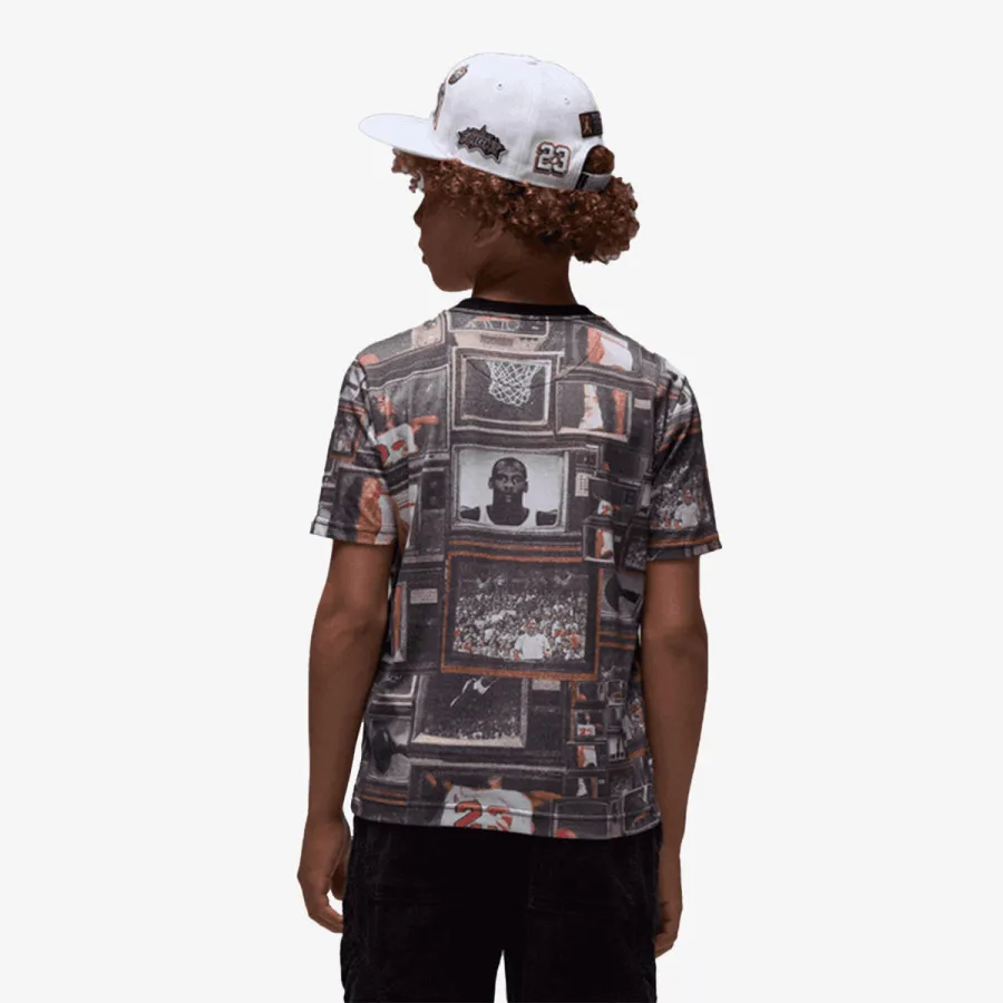 Nike Majica JDB MJ FLT ESS AOP SS TEE 