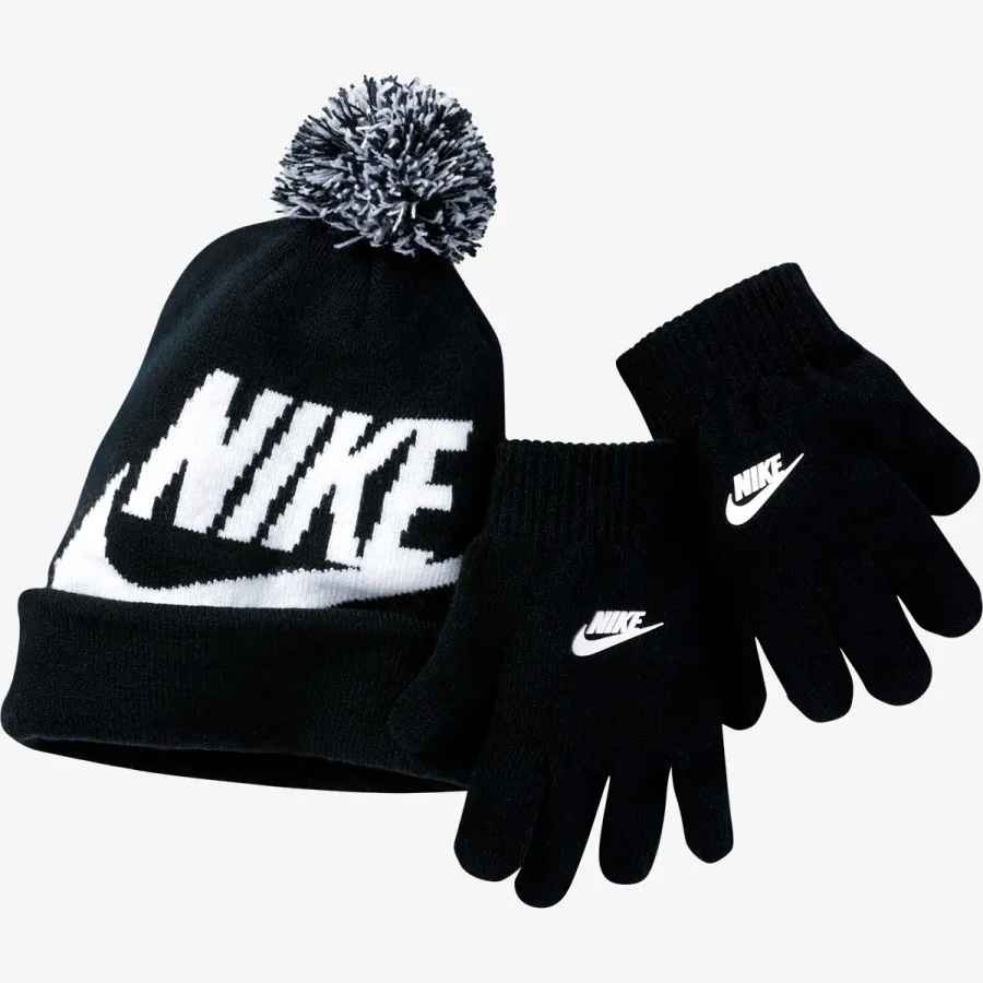NIKE Set NAN SWOOSH POM BEANIE GLV SET 