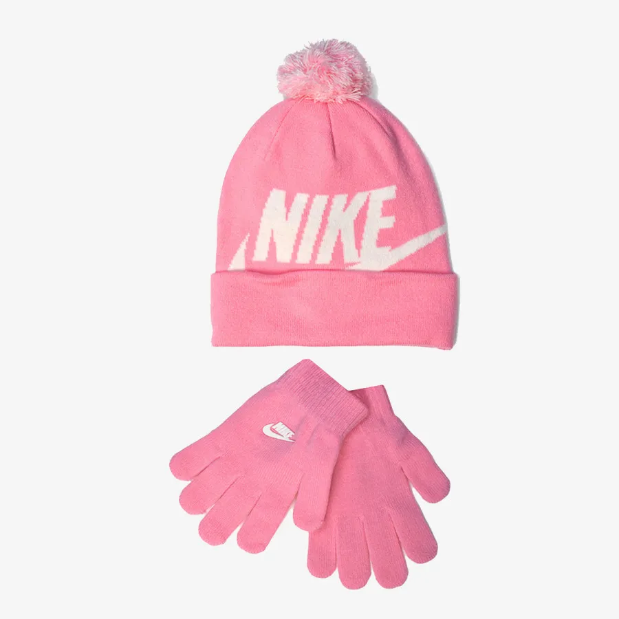 Nike Set NAN SWOOSH POM BEANIE GLV SET 