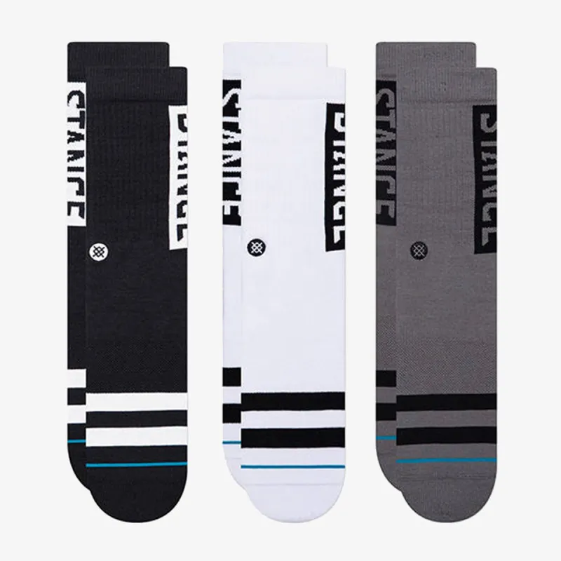 Stance Čarape A556C20OG3-BLW STANCE OG 3 PACK BLACKWHI 