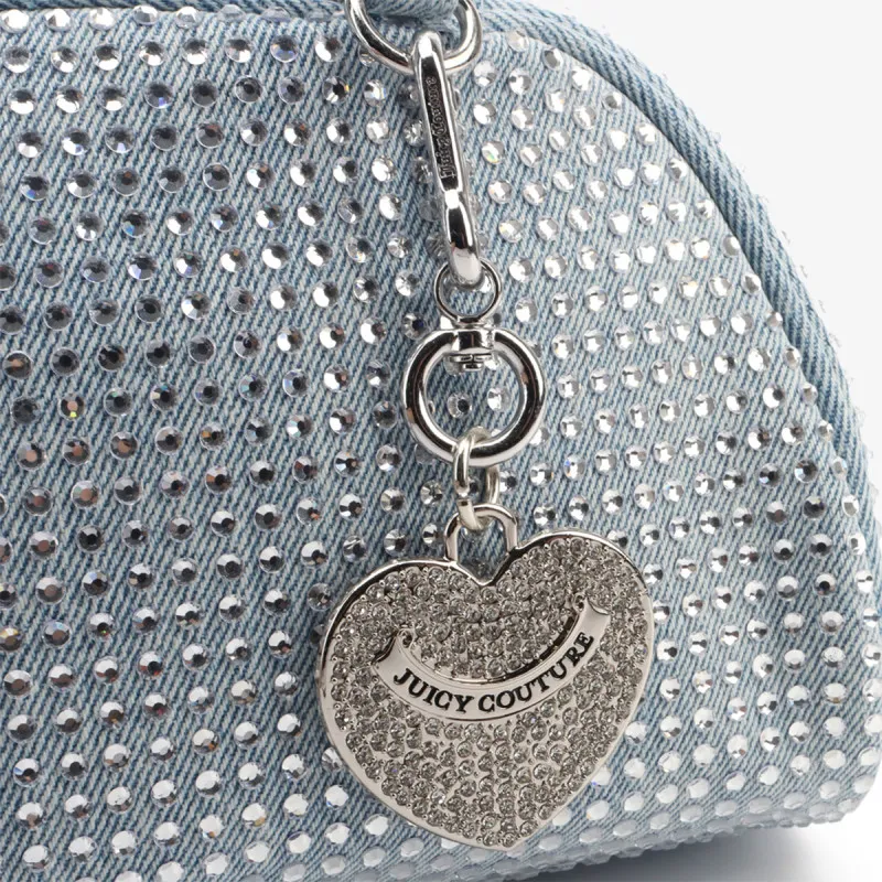 Juicy Couture Torba Fireflies S. Bowling Cotton Blu Denim 
