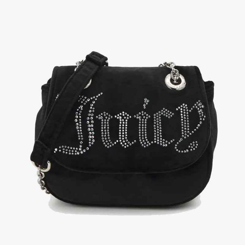 Juicy Couture Torba Kimberly Crossbody w/ Fla Polyester Blac 
