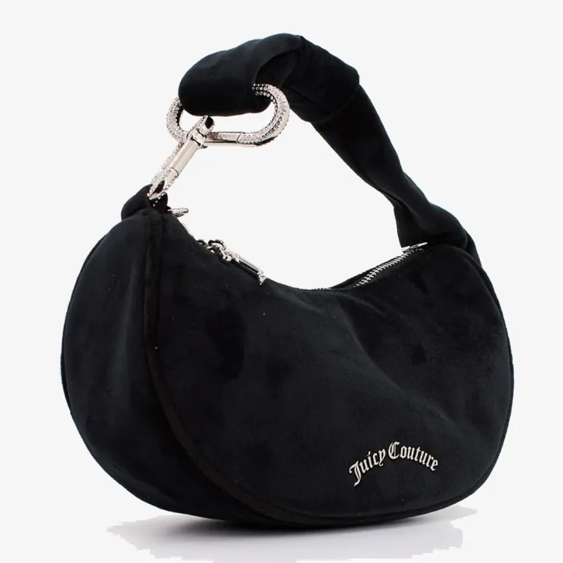 Juicy Couture Torbica Blossom Small Hobo Bag Polyester Black 