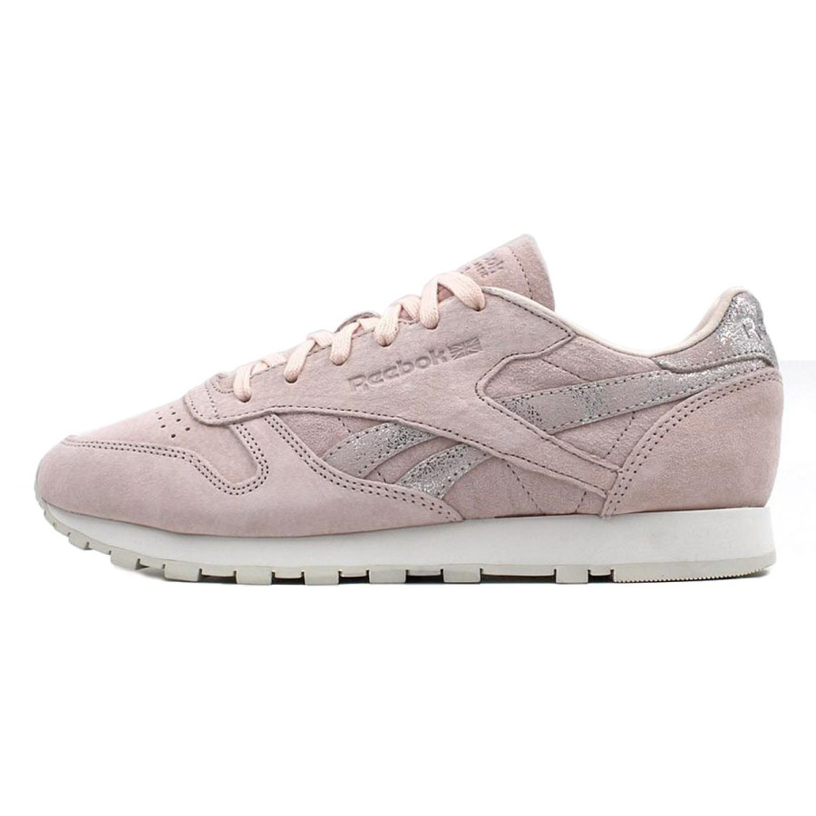 Reebok Patike CL LTHR SHIMMER PALE PINK/SILVER/CHA 