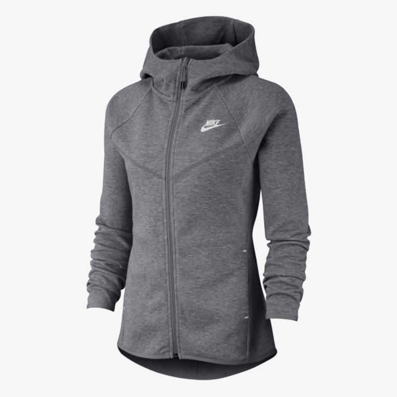 nike dukserica w nsw tch flc wr hoodie fz
