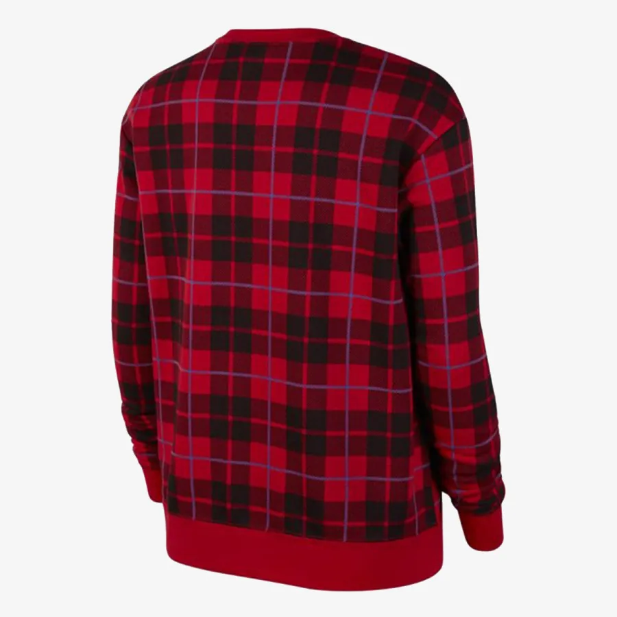 Nike Majica dugih rukava W NSW CREW FLC AOP PLAID 