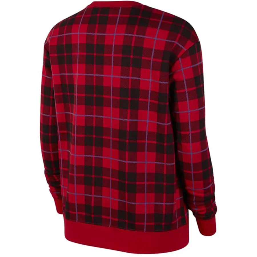 Nike Majica dugih rukava W NSW CREW FLC AOP PLAID 