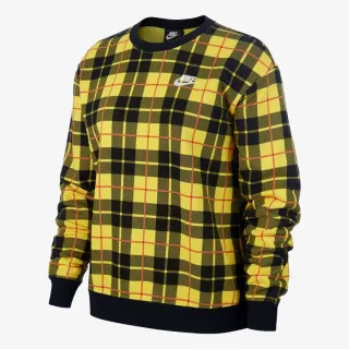 Nike Majica dugih rukava W NSW CREW FLC AOP PLAID 
