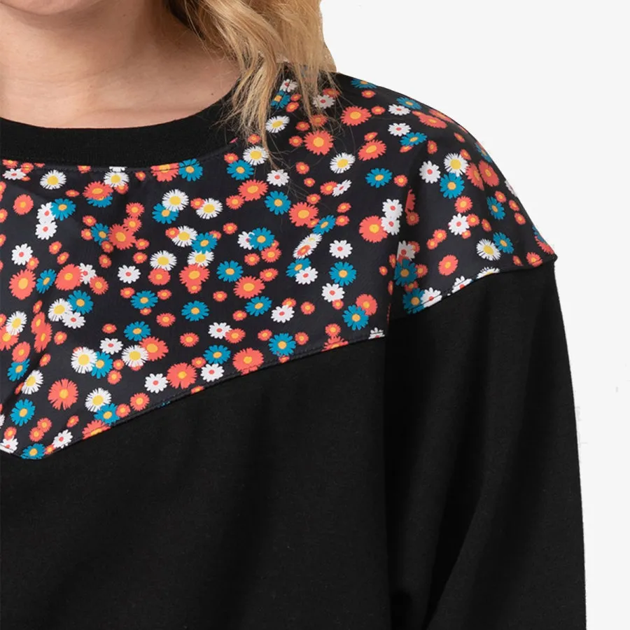 Nike Dukserica W NSW HRTG CREW FLC FLORAL 