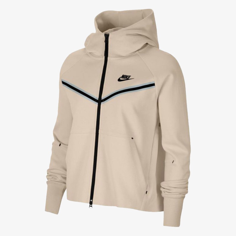 nike dukserica w nsw tch flc wr hoodie fz