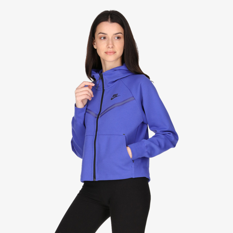 nike dukserica w nsw tch flc wr hoodie fz