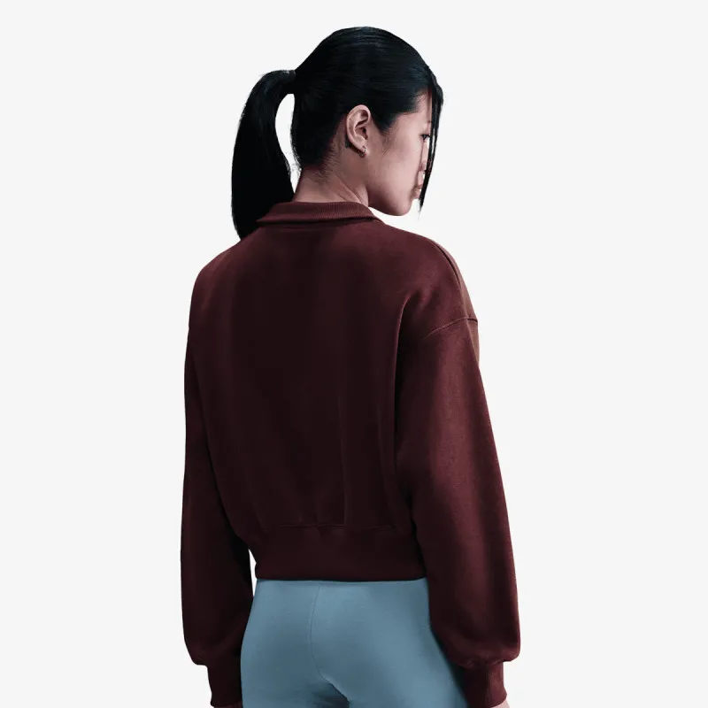 Nike Dukserica W NSW PHNX FLC QZ CROP 