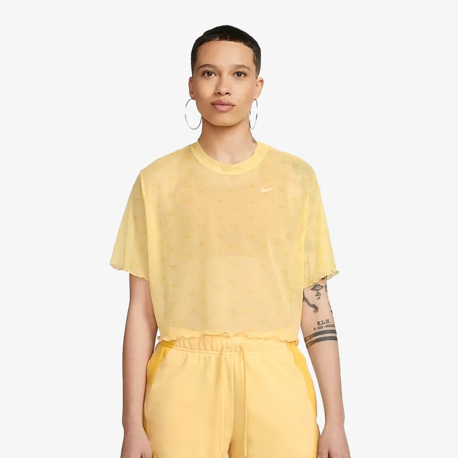 Nike Majica W NSW AIR AOP MESH SS CROP TOP 