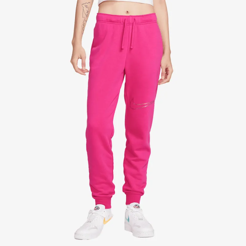 Nike Donji dio trenerke W NSW CLUB FLC SHINE MR PANT 