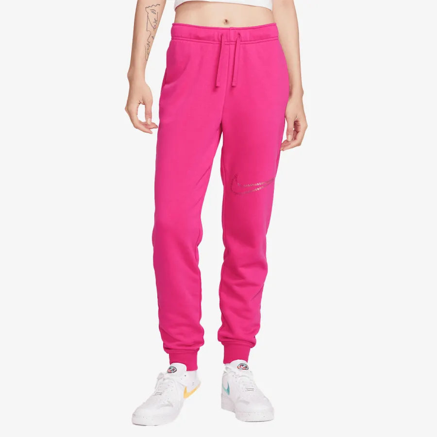 Nike Donji dio trenerke W NSW CLUB FLC SHINE MR PANT 
