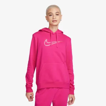 Nike Dukserica W NSW PE CLB FLC SHINE OS PO 