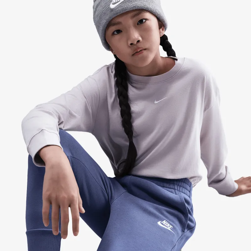 Nike Donji dio trenerke G NSW CLUB FLC HR FTD PNT LBR 
