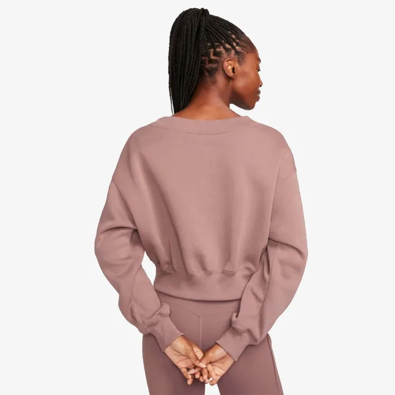 Nike Majica dugih rukava W NSW PHNX FLC CROP VNECK 
