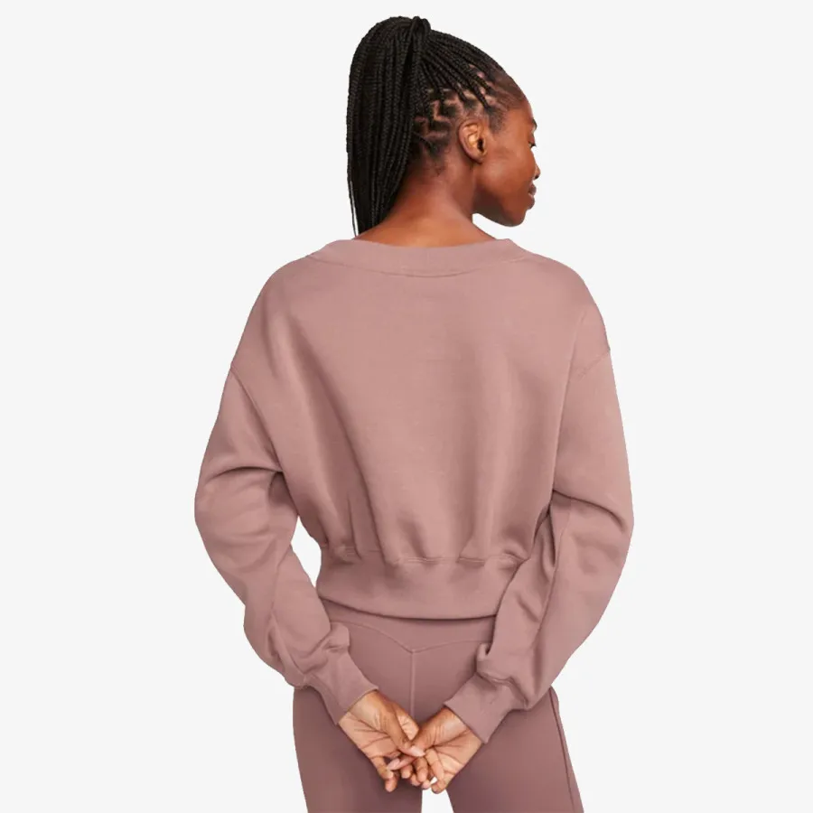 Nike Majica dugih rukava W NSW PHNX FLC CROP VNECK 
