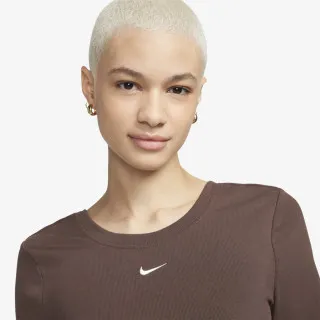 Nike Majica W NSW NK CHLL KNT MRIB SS TOP 