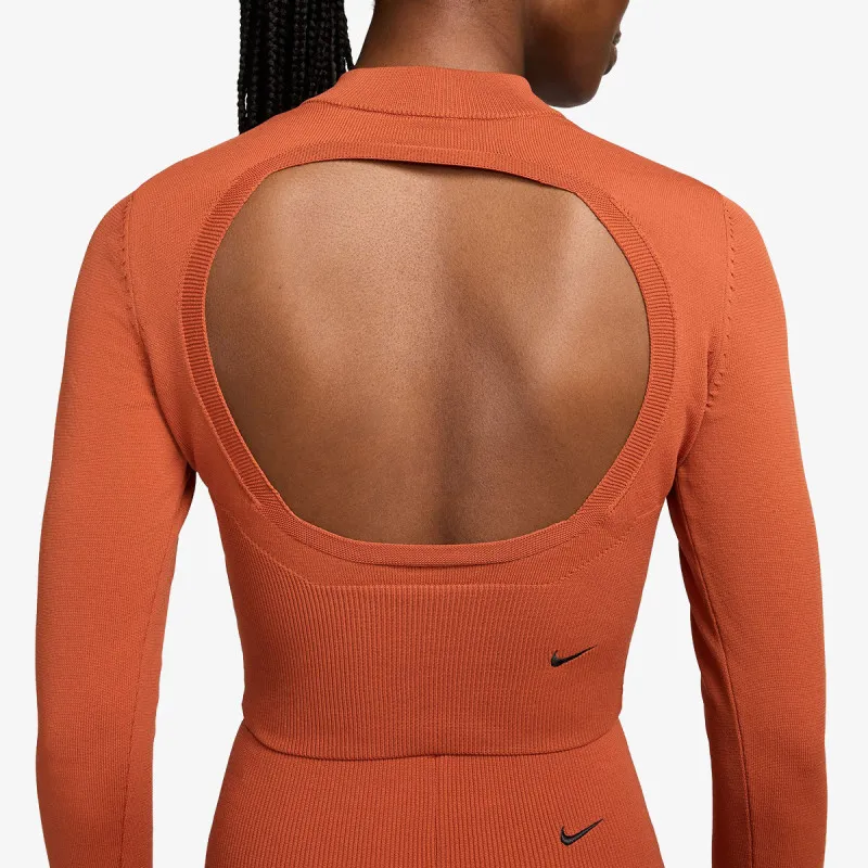 Nike Majica dugih rukava W NSW NK CHLL KNT SWTR QZ CRP 
