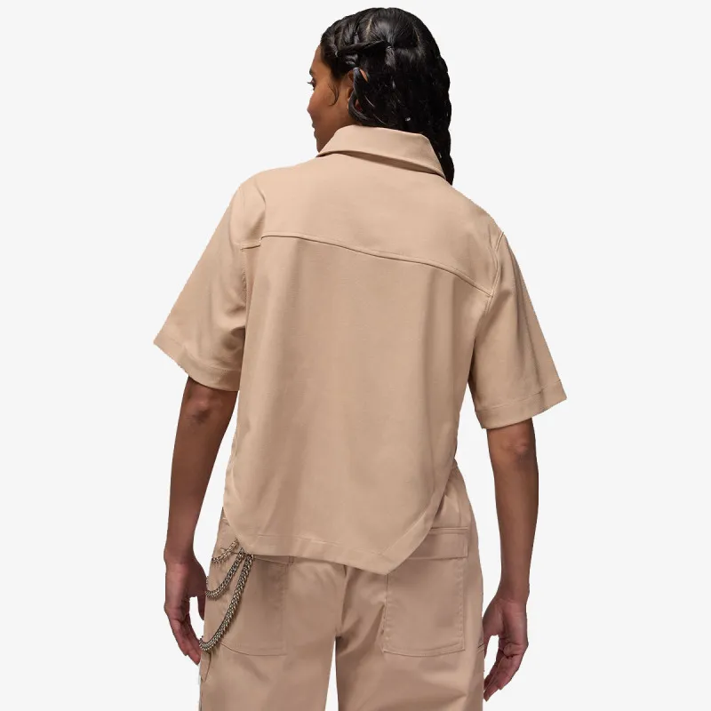 Nike Majica W J CRP SS WVN TOP 