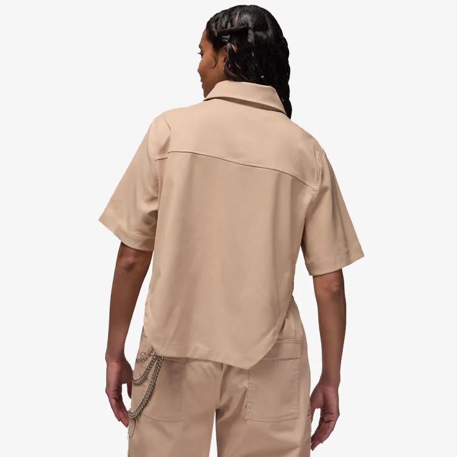 Nike Majica W J CRP SS WVN TOP 