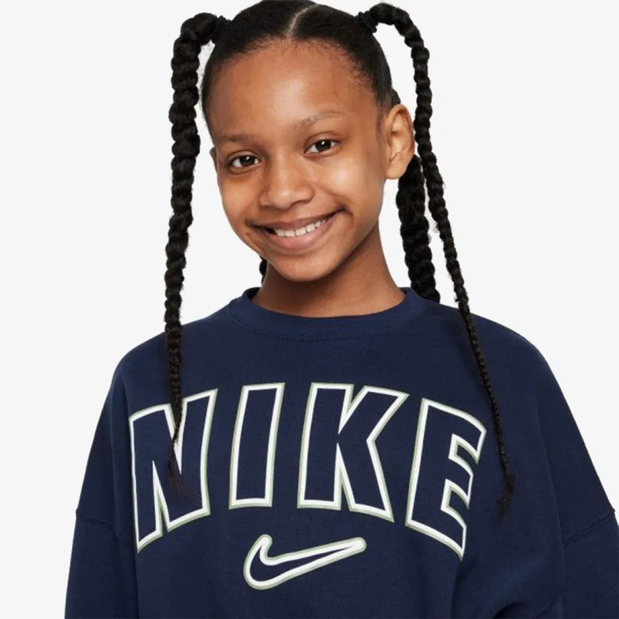 Nike Majica dugih rukava G NSW TREND FLC CREW PRNT 