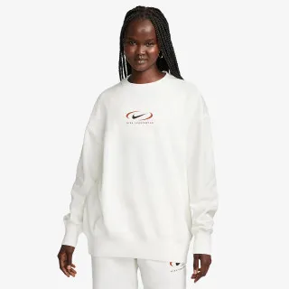 Nike Majica dugih rukava W NSW PHNX FLC OS CREW PRNT SW 