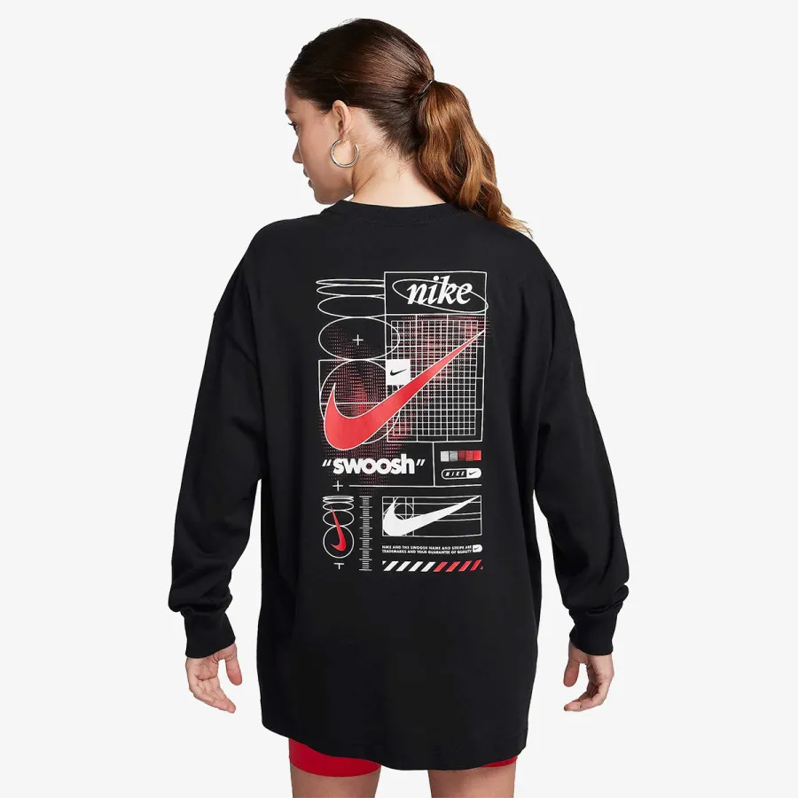 Nike Majica dugih rukava W NSW LS TEE BF PRINT SW 