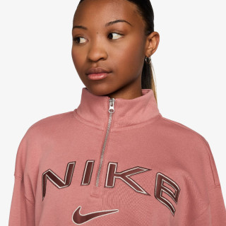Nike Majica dugih rukava W NSW PHNX FLC OOS LOGO QZ TOP 