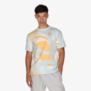 adidas Majica Adiplay Allover Print Short Sleeve T-Shirt 