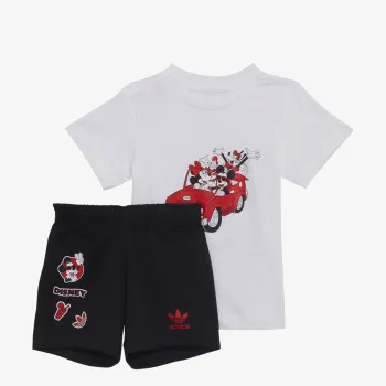 adidas Trenerka Disney Mickey and Friends Shorts-and-Tee Set 
