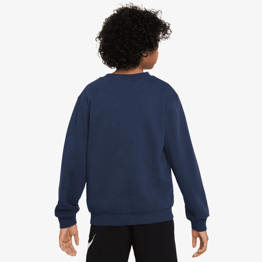 Nike Majica dugih rukava K NSW CLUB FT CREW LBR MC 