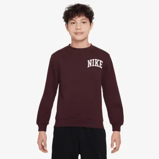 Nike Majica dugih rukava K NSW CLUB FT CREW LBR MC 