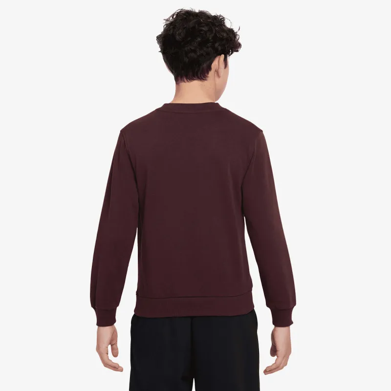 Nike Majica dugih rukava K NSW CLUB FT CREW LBR MC 