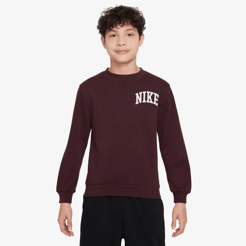 Nike Majica dugih rukava K NSW CLUB FT CREW LBR MC 