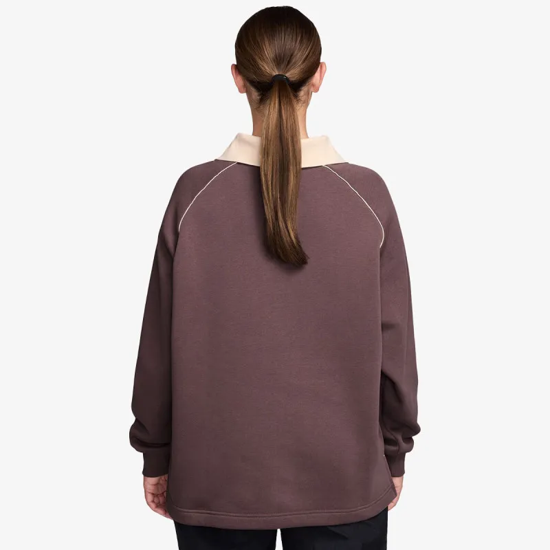 Nike Dukserica W NSW PHNX FLC OS GX POLO TOP 