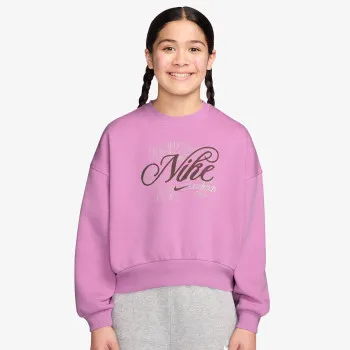 Nike Majica dugih rukava G NSW CLUB FLC BXY CREW GFX 