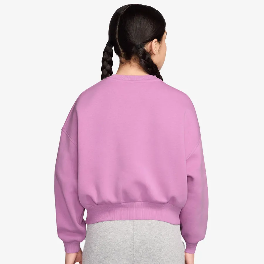 Nike Majica dugih rukava G NSW CLUB FLC BXY CREW GFX 