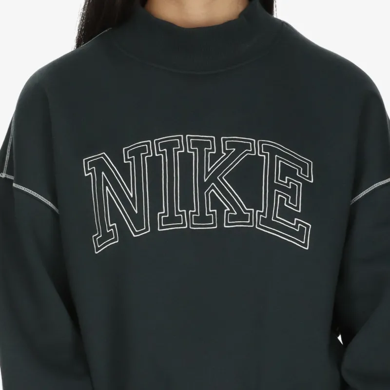 Nike Dukserica W NSW PHNX FLC LOGO MOCK NECK 