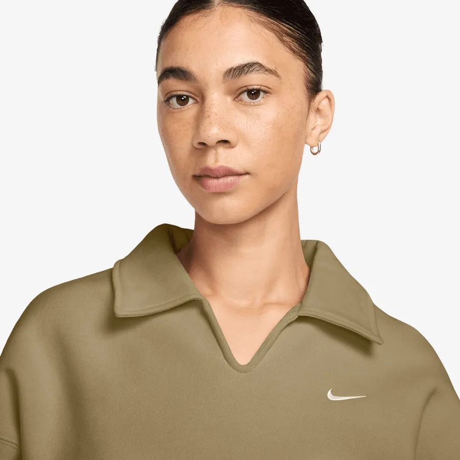Nike Dukserica W NK STDO FLC MW OS CRP POLO 
