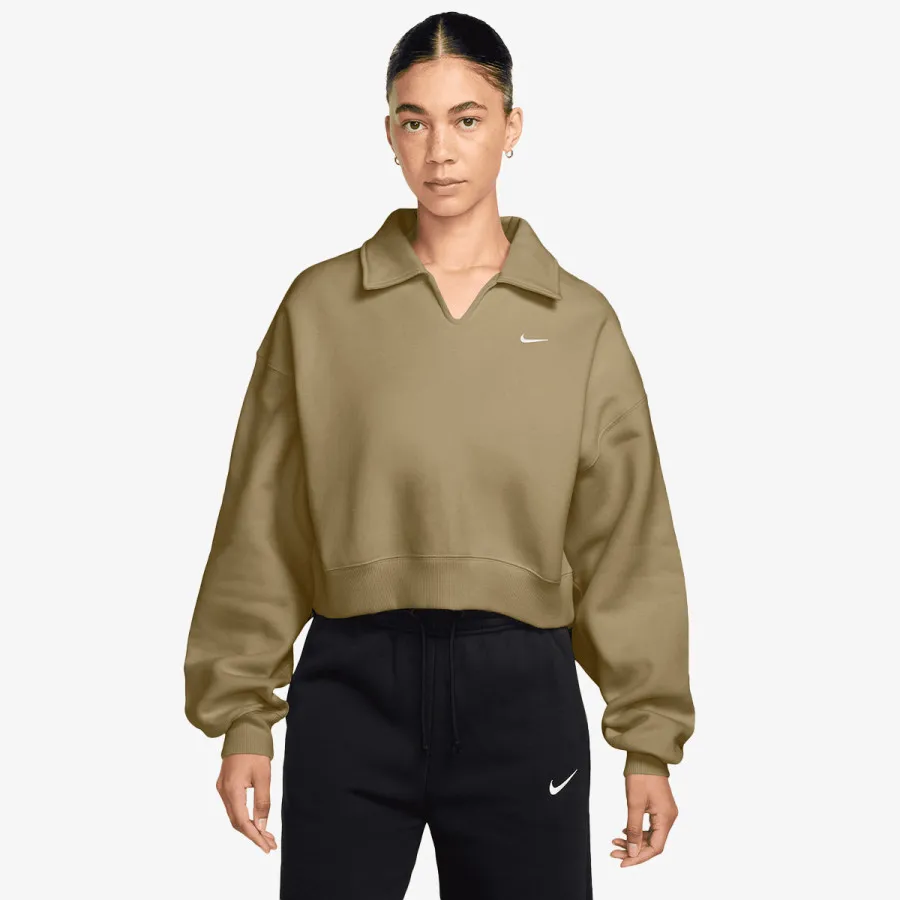 Nike Dukserica W NK STDO FLC MW OS CRP POLO 