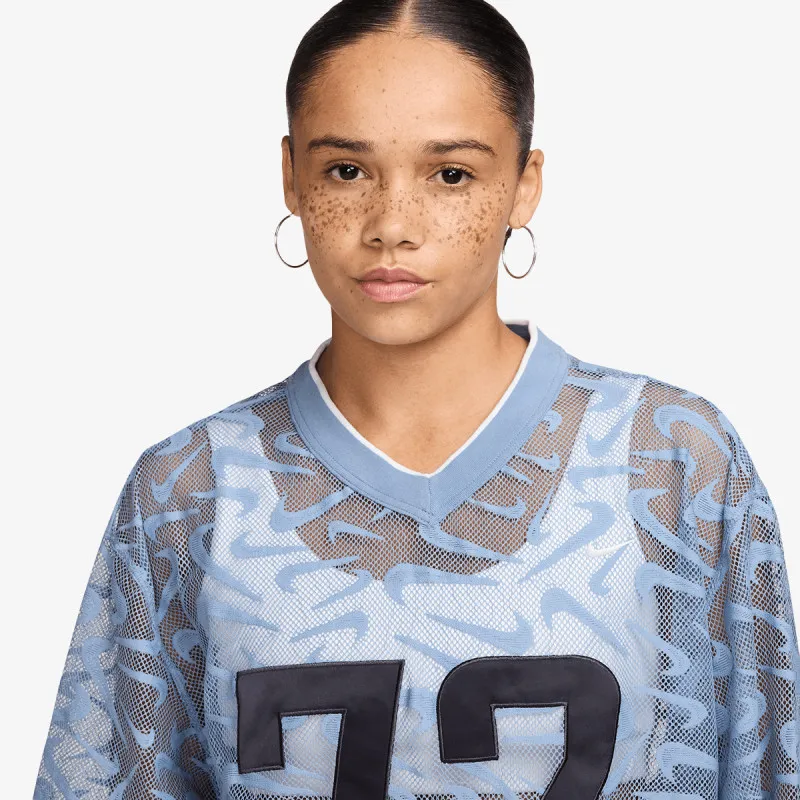 Nike Majica W NK CHILL WVN LACE JERSEY 