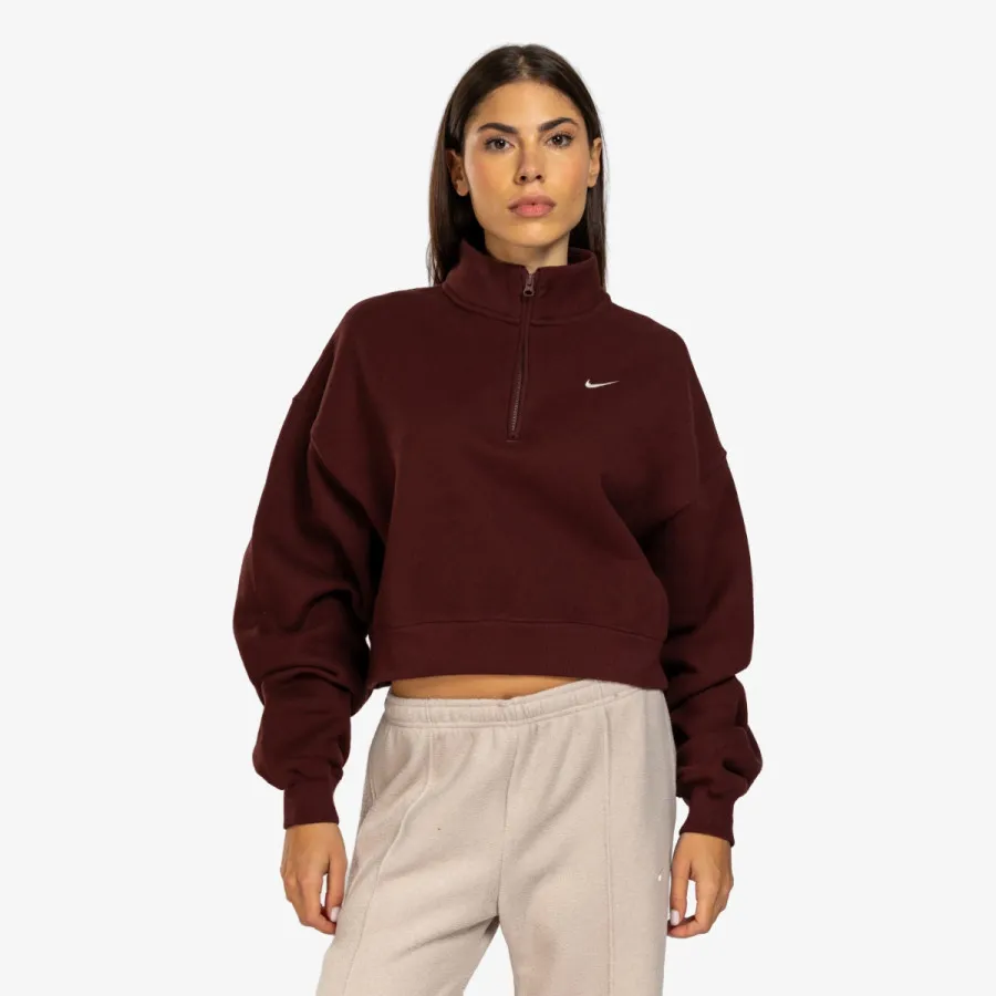 Nike Dukserica W NK STDO FLC MW OS CROP QZ 