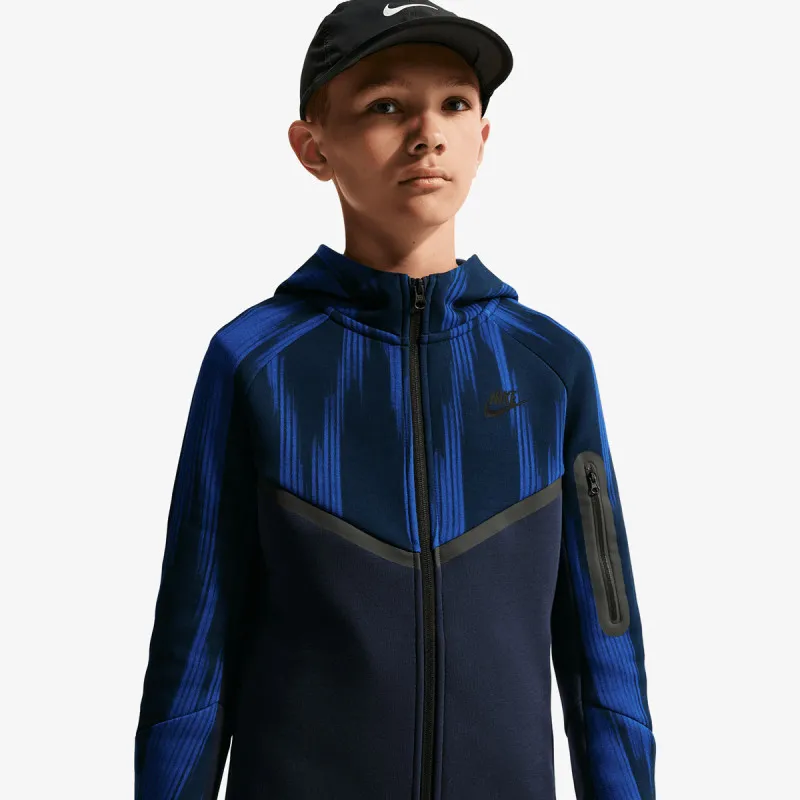 Nike Dukserica B NSW TCH FLC FZ AOP 