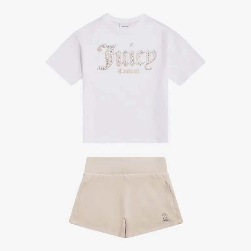 Juicy Couture Trenerka Oversize Tee & Velour Short Set 