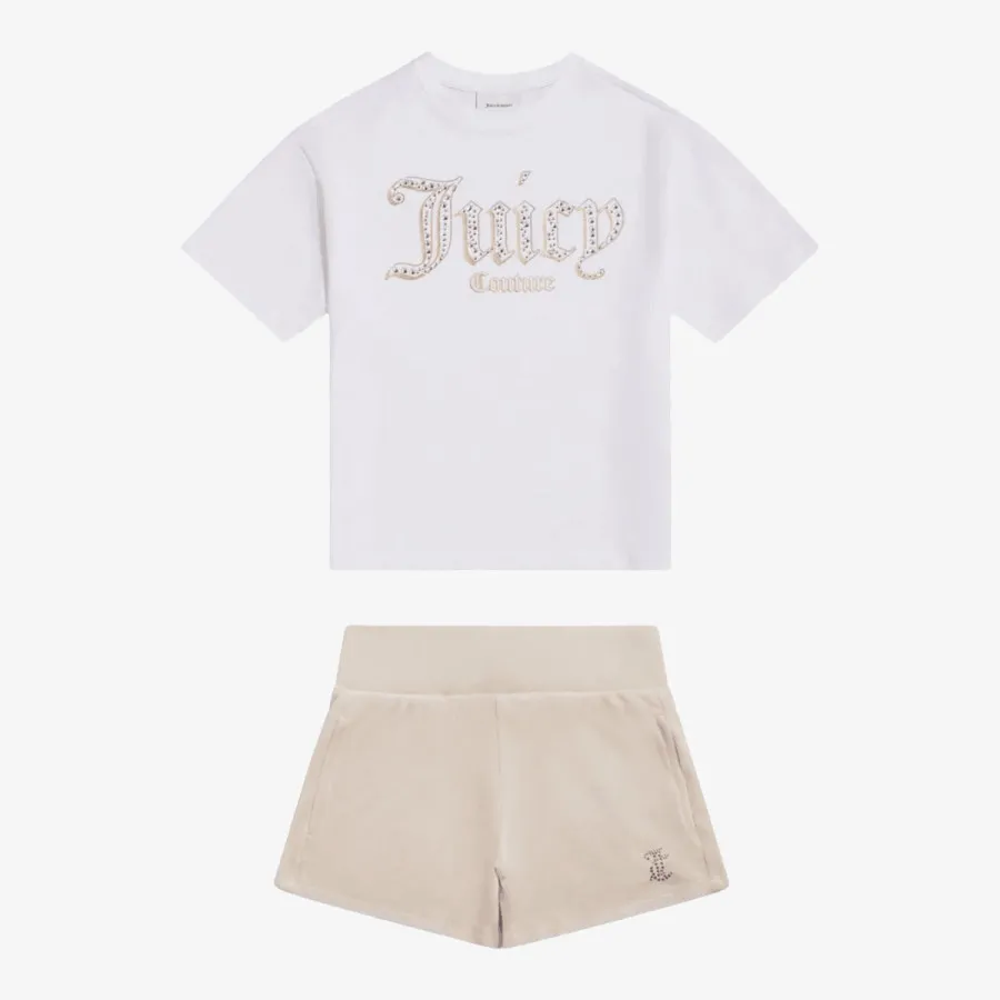 Juicy Couture Trenerka Oversize Tee & Velour Short Set 