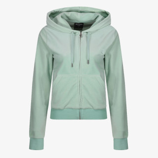 JUICY COUTURE Dukserica ZIP THROUGH HOODIE WITH  ZIP PULL &  JC 